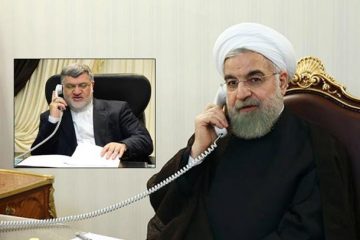 دکتر روحانی رئیس جمهور از زبان استاندار خراسان جنوبی از آخرین وضعیت استان مطلع شد