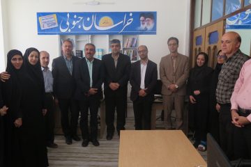 بازدید مدیر کل فرهنگ و ارشاد اسلامی استان از دفتر سرپرستی روزنامه خراسان جنوبی
