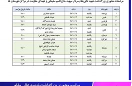 مراسم محوری بزرگداشت شهید عالی ‌مقام سردار سپهبد حاج قاسم سلیمانی و شهدای مقاومت در مراکز شهرستان های خراسان جنوبی
