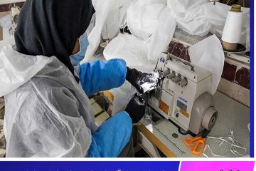 تولید ماسک در کارگاه‌های تولیدی توانخواهان خراسان جنوبی