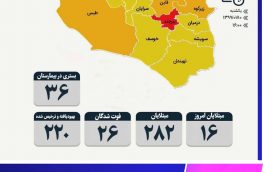 اینفوگرافیک کرونا در خراسان جنوبی  وضعیت قرمز   بیرجند مرکز استان