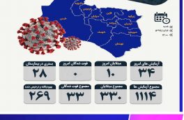 تعداد مبتلایان کرونا در خراسان جنوبی به ۳۳۰ نفر رسید