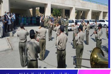 مدافعان وطن و یاوران سلامت ارتش بیرجند امروز به دیدار مدافعان سلامت بیمارستان ولیعصر رفتند