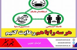 اگر می خواهیم کرونا نگیرم هر سه این موارد را باید رعایت کنیم