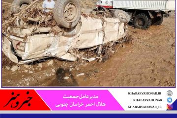 هلال احمر خراسان جنوبی در ۳۶ نقطه سیلزده امدادرسانی کرد