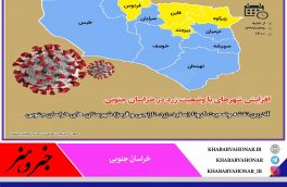 افزایش شهرهای با وضعیت زرد در خراسان جنوبی؛