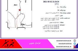 ساعت ۲:۰۹ بامداد امروز زمین لرزه‌ای به بزرگی ۴.۶ ریشتر ، شهر درح سربیشه را لرزاند.