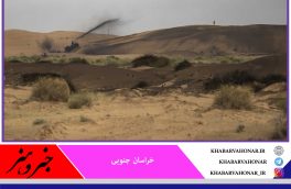 اجرای مالچ پاشی در طبس بحث داغ این روزهای رسانه ها  و فضای مجازی و سکوت منابع طبیعی خراسان جنوبی