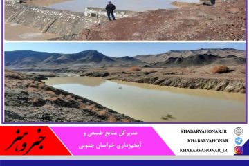 در بارندگی های اخیر خراسان جنوبی مدیریت ۱۵ میلیون متر مکعب رواناب در سازه‌های آبخیزداری استان