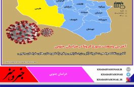 ده شهرستان خراسان جنوبی در وضعیت خطر کم قرار گرفت