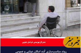 روند مناسب‌سازی کُند امکان دولتی و عمومی  برای معلولین  در خراسان جنوبی