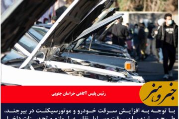 طرح مبارزه با سرقت وسایل نقلیه در بیرجند اجرا شد