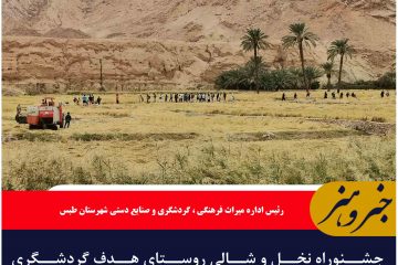 جشنوراه نخل و شالی روستای هدف گردشگری ازمیغان طبس برگزار شد