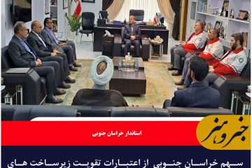 سهم خراسان جنوبی  از اعتبارات تقویت زیرساخت های هلال احمر، ویژه دیده شود