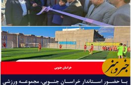 مجموعه ورزشی شهید نایبی در روستای علی آباد لوله بیرجند افتتاح شد
