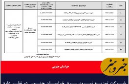 شرکت توزیع نیروی برق خراسان جنوبی در نظر دارد  نسبت به برگزاری مناقصات عمومی اقدم کند