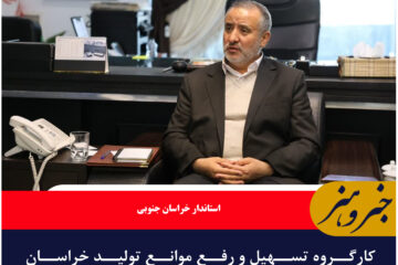 کارگروه تسهیل و رفع موانع تولید خراسان جنوبی در شهرستان ها برگزار شود