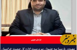 مهدی پارسا به عنوان سرپرست اداره کل صمت خراسان‌جنوبی منصوب شد