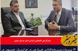 ۱۲ پروژه سرمایه‌گذاری خارجی در خراسان جنوبی در حال ساخت است