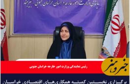 برگزاری نخستین کمیته همکاری‌های اقتصادی خراسان جنوبی و استان فراه افغانستان
