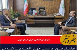 خراسان جنوبی در مسیر جهش اقتصادی با تکیه بر سرمایه‌گذاری برای تولید