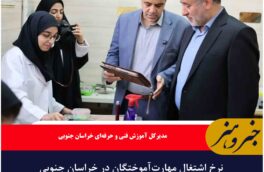 نرخ اشتغال مهارت‌آموختگان در خراسان جنوبی ۷۲ درصد است