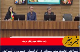 شاخص تخت بیمارستانی در خراسان جنوبی از شاخص کشوری بیشتر است