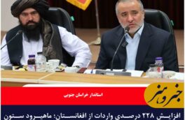 افزایش ۲۲۸ درصدی واردات از افغانستان؛ ماهیرود ستون اقتصاد دو کشور