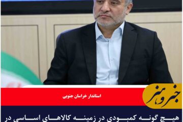 هیچ گونه کمبودی در زمینه کالاهای اساسی در خراسان جنوبی نداریم
