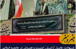 شهادت، عامل آرامش، امنیت و همدلی در جامعه اسلامی است