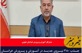 جذب ۳۸۰ نیروی جدید در آموزش و پرورش خراسان جنوبی/ مرکز آزمون جهاددانشگاهی به نشانی www.hrtc.ir