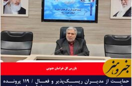 حمایت از مدیران ریسک‌پذیر و فعال / ۱۱۹ پرونده بازرسی در پنج حوزه تخصصی در خراسان جنوبی تشکیل شد