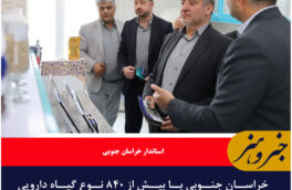 خراسان جنوبی با بیش از ۸۴۰ نوع گیاه دارویی «بهشت گیاهان دارویی» کشور است