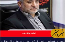 احیای ۵۱ واحد تعطیل، گامی مؤثر در رونق اشتغال و مالیات