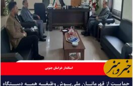 حمایت از قهرمانان ملی‌پوش وظیفه همه دستگاه‌های اجرایی استان است