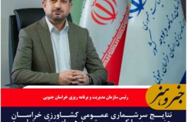 نتایج سرشماری عمومی کشاورزی خراسان جنوبی با کسب  رتبه های برتر تولید  محصولات کشاورزی در کشور اعلام شد