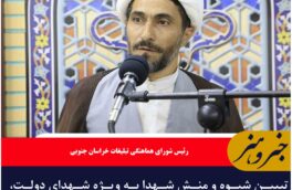 تبیین شیوه و منش شهدا به ویژه شهدای دولت، وظیفه‌ای ملی و فرهنگی است