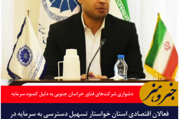 دشواری شرکت‌های فناور خراسان جنوبی به دلیل کمبود سرمایه