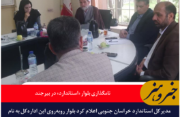 نامگذاری بلوار «استاندارد» در بیرجند | گامی برای ارتقای کیفیت خدمات شهری