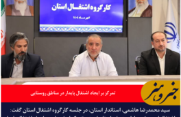 استاندار خراسان جنوبی: تمرکز بر ایجاد اشتغال پایدار در مناطق روستایی
