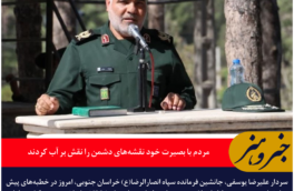 جانشین فرمانده سپاه انصارالرضا(ع) خراسان جنوبی: مردم با بصیرت خود نقشه‌های دشمن را نقش بر آب کردند