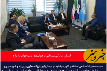 استاندار خراسان جنوبی: استان آمادگی میزبانی از هواپیمای شب‌خواب را دارد