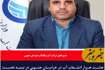 هشت هزار انشعاب آب در خراسان جنوبی در نیمه نخست سال جاری  نشت‌یابی شد