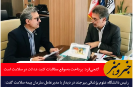 گنجی‌فرد: پرداخت به‌موقع مطالبات کلید عدالت در سلامت است