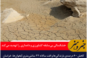 خشکسالی بی‌سابقه کشاورزی و دامداری خراسان جنوبی را تهدید می‌کند
