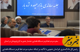 سفره مردم خط قرمز دستگاه قضایی؛ هشدار جدی به گران‌فروشان در خراسان جنوبی