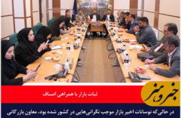 ثبات بازار با همراهی اصناف / ۲۶۹ مصوبه برای مدیریت بازار خراسان جنوبی