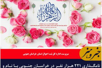 نامگذاری ۲۲۱ هزار نفر در خراسان جنوبی با نام و القاب حضرت فاطمه (س)