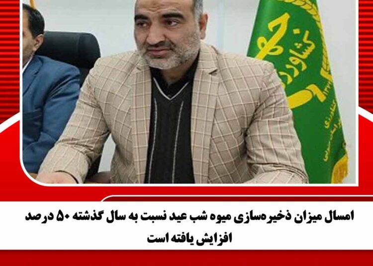 امسال میزان ذخیرهسازی میوه شب عید نسبت به سال گذشته ۵۰ درصد افزایش یافته است