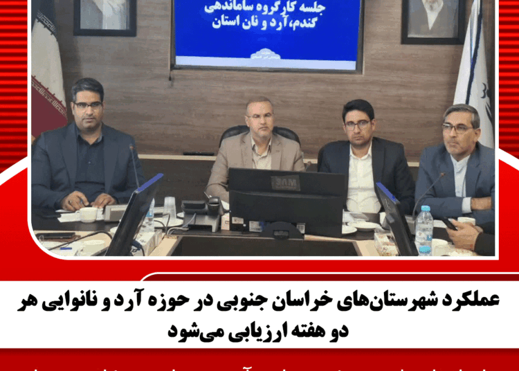 عملکرد شهرستانهای خراسان جنوبی در حوزه آرد و نانوایی هر دو هفته ارزیابی میشود